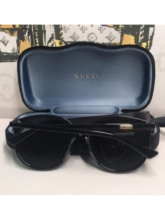 New Authentic Chic Black Sunglasses GG0261SA 001 main image 7